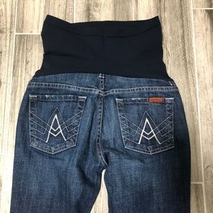 7 For All Mankind Bootcut Maternity Jeans Sz 25